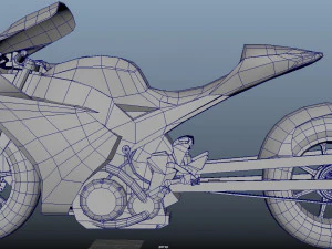 Drag Race Bikes 3D Model