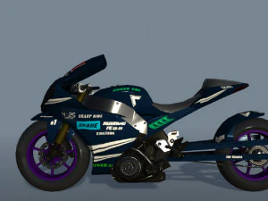 Drag Race Bikes 3D Model
