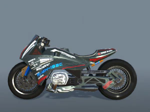 Drag Race Bikes 3D Model