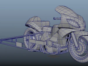 Drag Race Bikes 3D Model