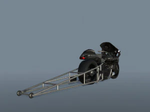 Drag Race Bikes 3D Model