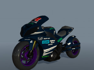 Drag Race Bikes 3D Model
