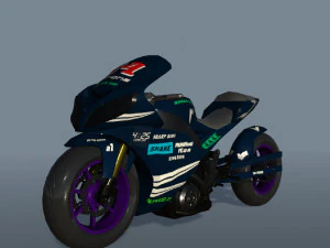 Drag Race Bikes 3D Model