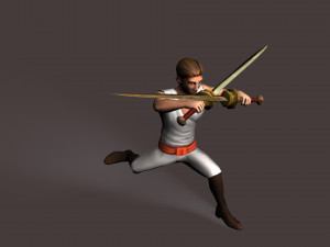 Dual Sword Fight 3D Model