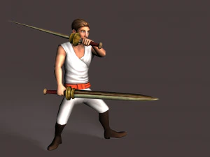 Dual Sword Fight 3D Model