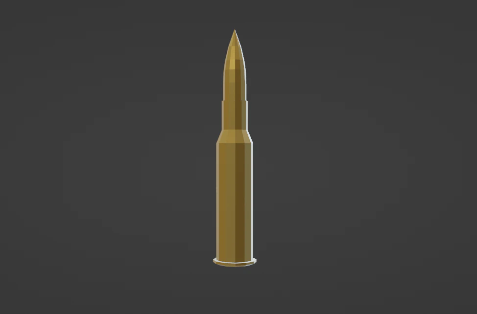 762x54 R low poly 3D Model .c4d .max .obj .3ds .fbx .stl .blend 