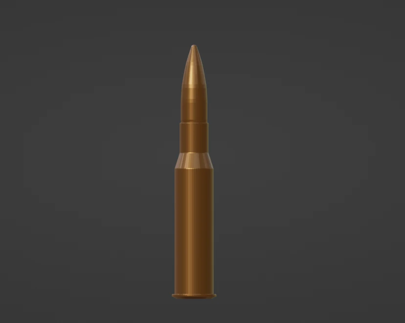 762x54 3D Model .c4d .max .obj .3ds .fbx .stl .blend 