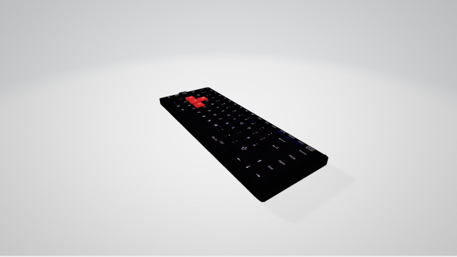 Keyboard 3D 3D 模型 .c4d .max .obj .3ds .fbx .stl .blend 