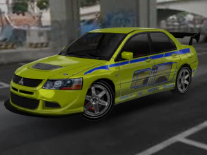 Mitsubishi Lancer Evolution IX 2005 2007 р.в 3D Модель