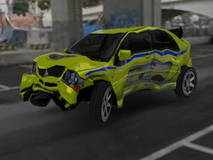 Mitsubishi Lancer Evolution IX 2005 2007 3D Model