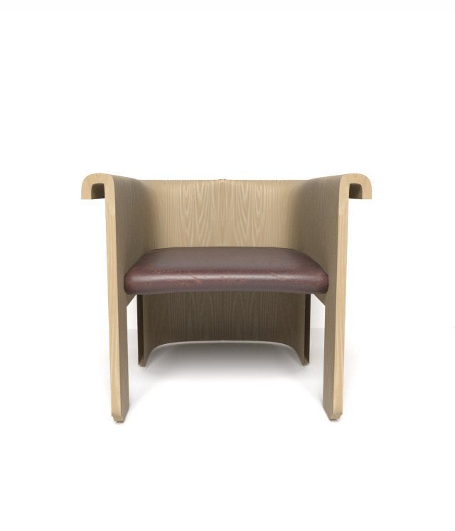 Armchair 3D Model .c4d .max .obj .3ds .fbx .stl .blend 