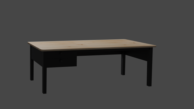 Table 3D Model .c4d .max .obj .3ds .fbx .stl .blend 