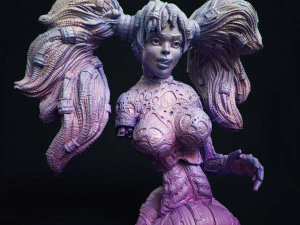 Cybergirl Vega 3D Print Model