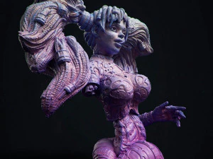 Cybergirl Vega 3D Print Model