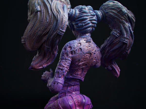 Cybergirl Vega 3D Print Model