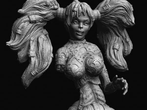 Cybergirl Vega 3D Print Model