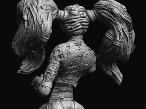 Cybergirl Vega 3D Print Model