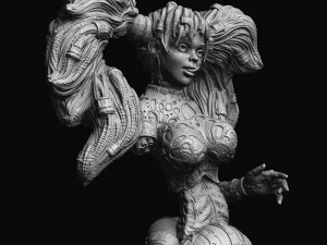Cybergirl Vega 3D Print Model
