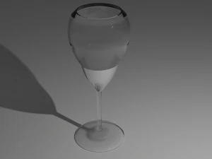 Скляний келих 3D Модель