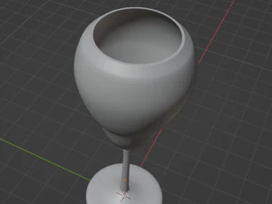 Glass goblet 3D Model