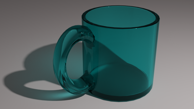 Glass mug 3D Модель .c4d .max .obj .3ds .fbx .stl .blend 