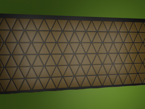 Wall with triangular inserts 3D Модель