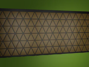 Wall with triangular inserts 3D Model