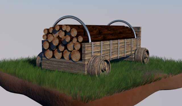 The cart 3D 모델 .c4d .max .obj .3ds .fbx .stl .blend 