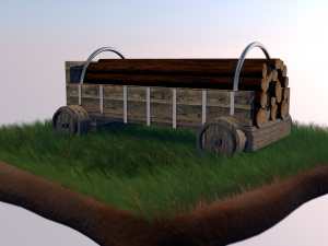 The cart 3D 모델