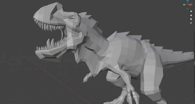 Cool dinosaur dragon Model 3D .c4d .max .obj .3ds .fbx .stl .blend 