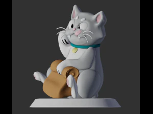 Ni Hao 3D Cat 3D Print Model