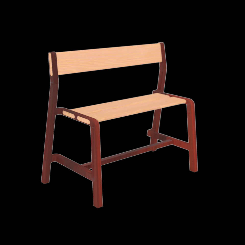 A small bench 3D Model .c4d .max .obj .3ds .fbx .stl .blend 