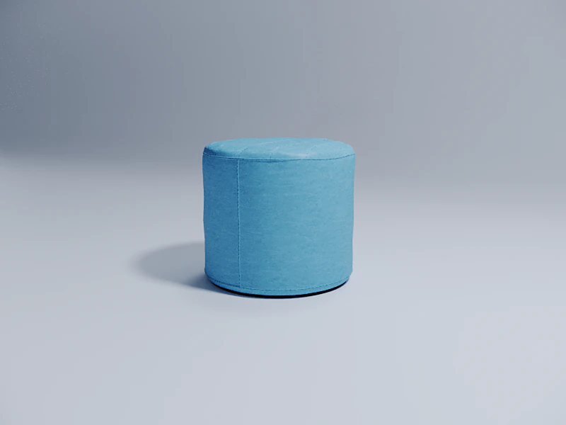 Pouf 3D Model .c4d .max .obj .3ds .fbx .stl .blend