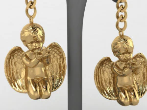Angel Earing 3D Model