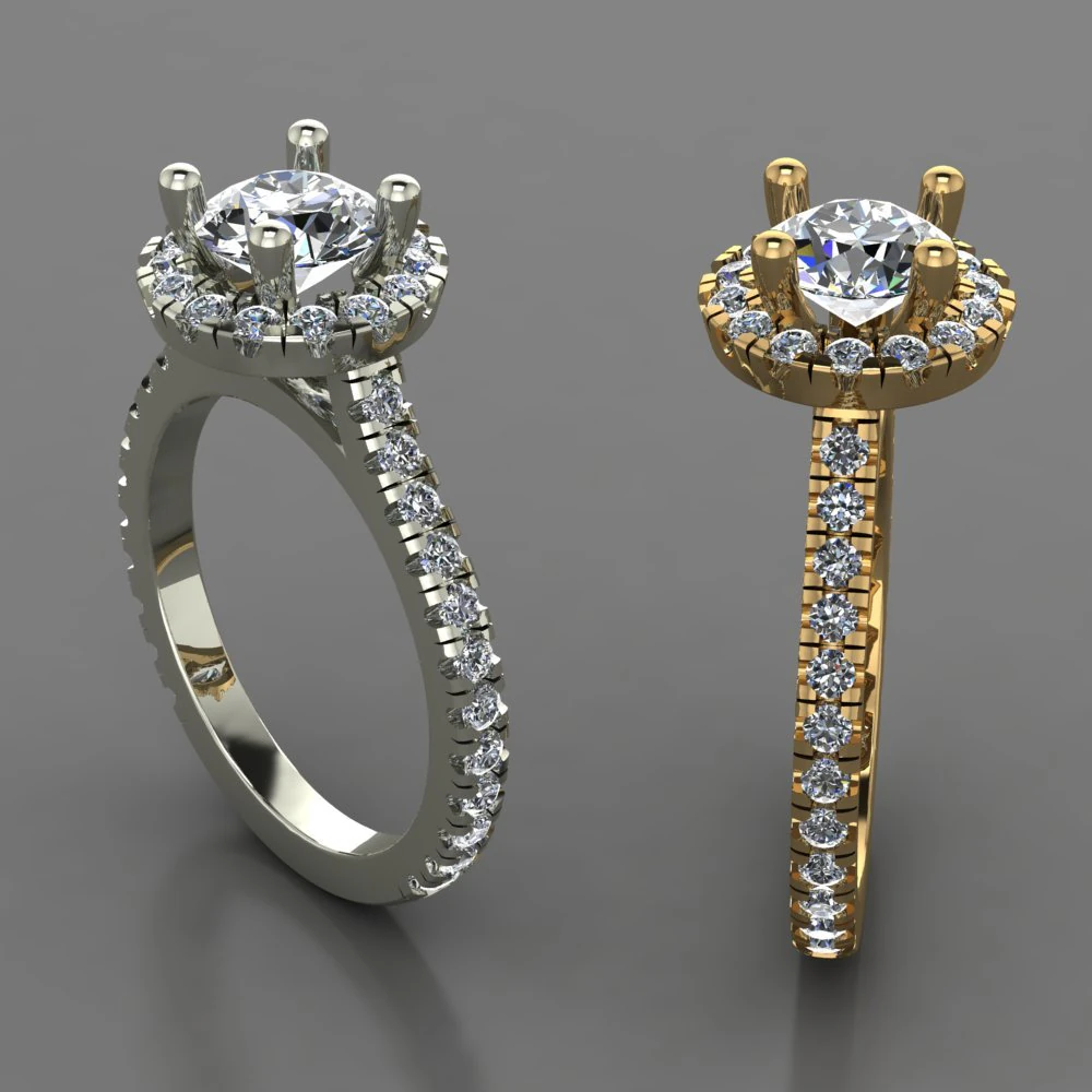Engagmen Ring 3D Model .c4d .max .obj .3ds .fbx .stl .blend