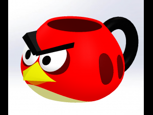 Angry birds cup 3D Print Models