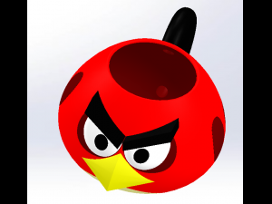 Angry birds cup 3D 打印模型
