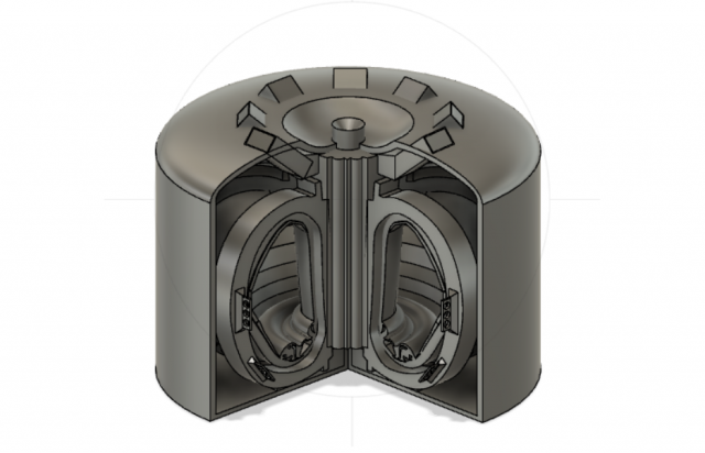 Tokamak thermonuclear reactor 3D Model .c4d .max .obj .3ds .fbx .stl .blend