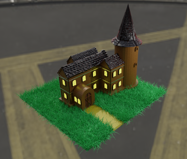 A wonderful house 3D Модель .c4d .max .obj .3ds .fbx .stl .blend 