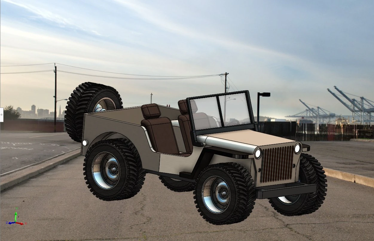 TOY JEEP 3D Model .c4d .max .obj .3ds .fbx .stl .blend 