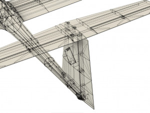 RC sailplane wingspan 2350mm Modelo de Impressão 3D