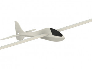 RC 50MM EDF AEROBATIC GLIDER WINGSPAN 1380MM Modelo de impresión 3D