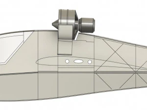 RC 50MM EDF AEROBATIC GLIDER WINGSPAN 1380MM 3D Print Model