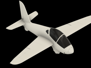 RC MDM-1 FOX GLIDER MINI WINGSPAN 1127mm 3D Print Model
