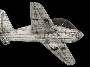 RC MDM-1 FOX GLIDER MINI WINGSPAN 1127mm 3D Print Model