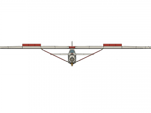 Schneider GRUNAU BABY iib R-C vintage glider wingspan 2000mm 3Dプリントモデル
