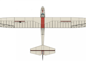 Schneider GRUNAU BABY iib R-C vintage glider wingspan 2000mm 3Dプリントモデル