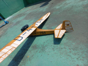 Schneider GRUNAU BABY iib R-C vintage glider wingspan 2000mm 3Dプリントモデル