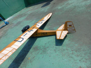 Schneider GRUNAU BABY iib R-C vintage glider wingspan 2000mm 3D Print Model