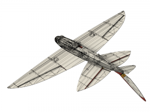 FUN FLY RC FLYING FISH GLIDER WINGSPAN 1078MM 3D Print Model